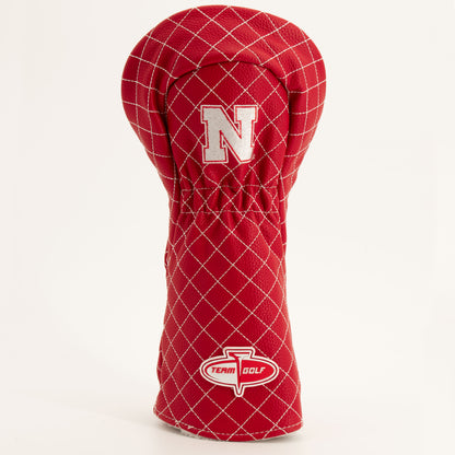 Nebraska Cornhuskers Solid Quilted Driver Headcover, back view