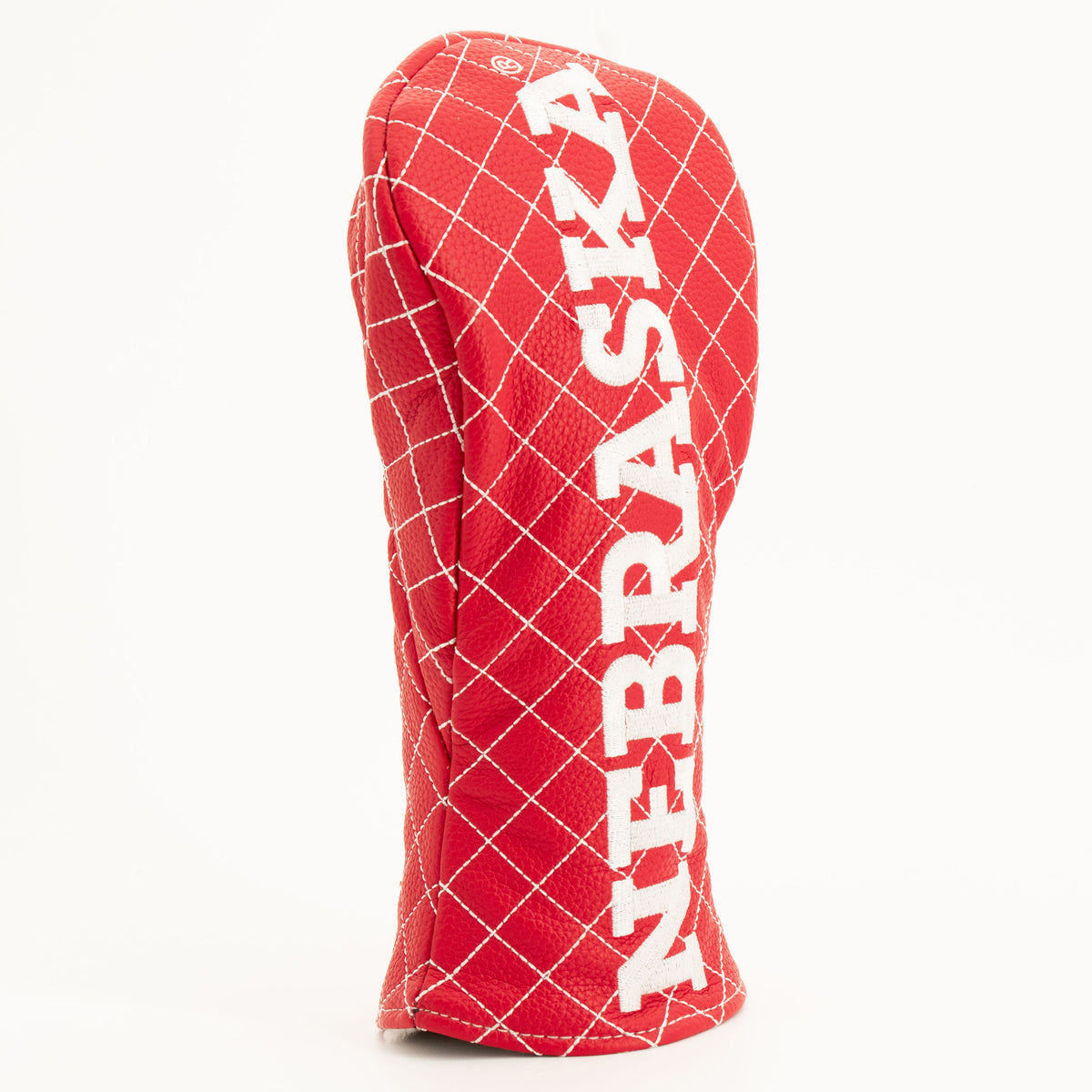 Nebraska Cornhuskers Solid Quilted Fairway Headcover, angled view