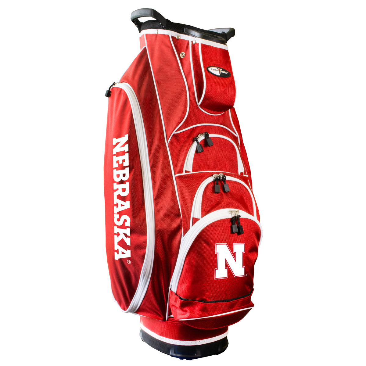 Nebraska Albatross golf cart bag in Red
