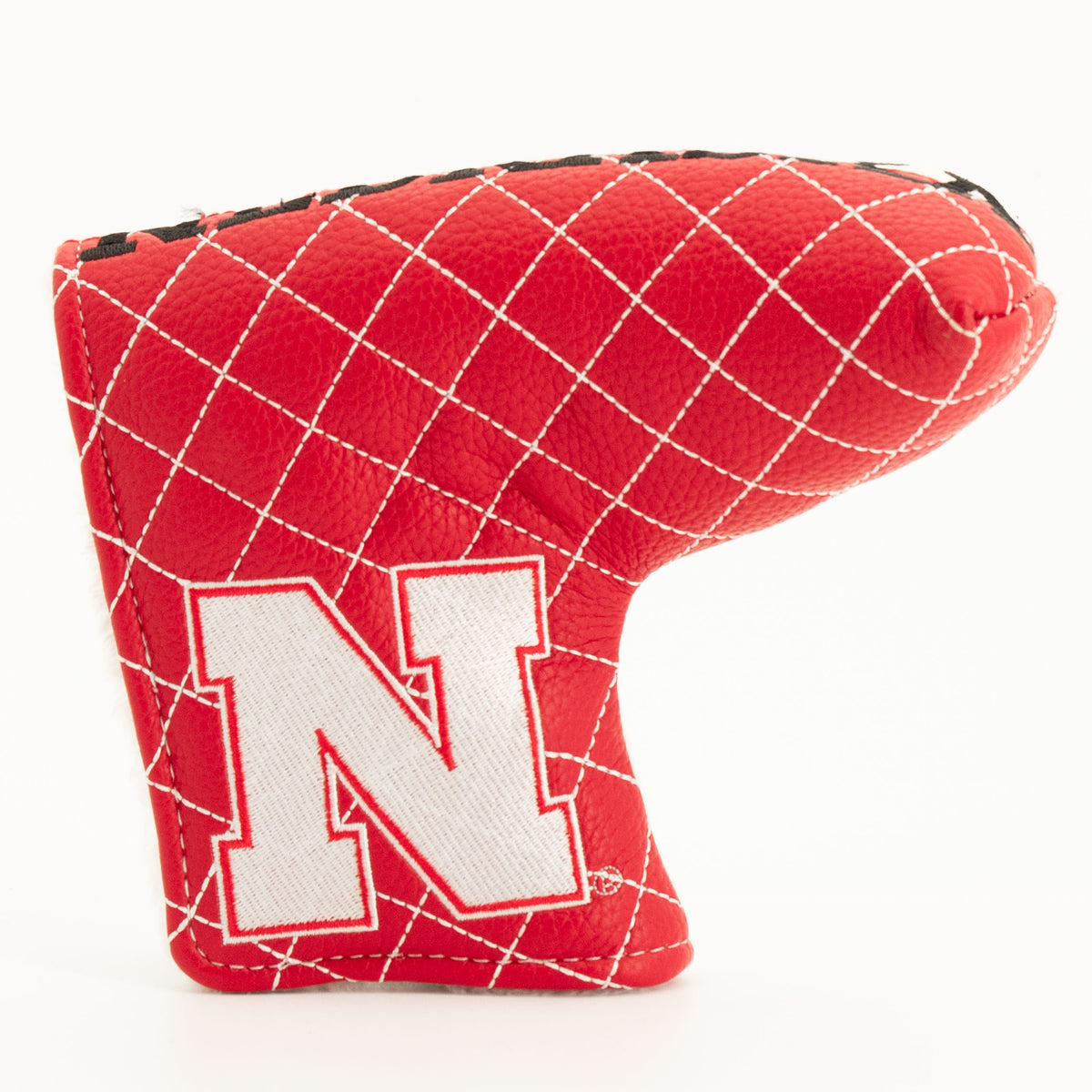 Nebraska Cornhuskers Split Quilted Blade Putter Cover, front view