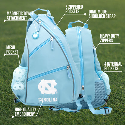 North Carolina Tar Heels PU leather backpack by Team Golf, view 9