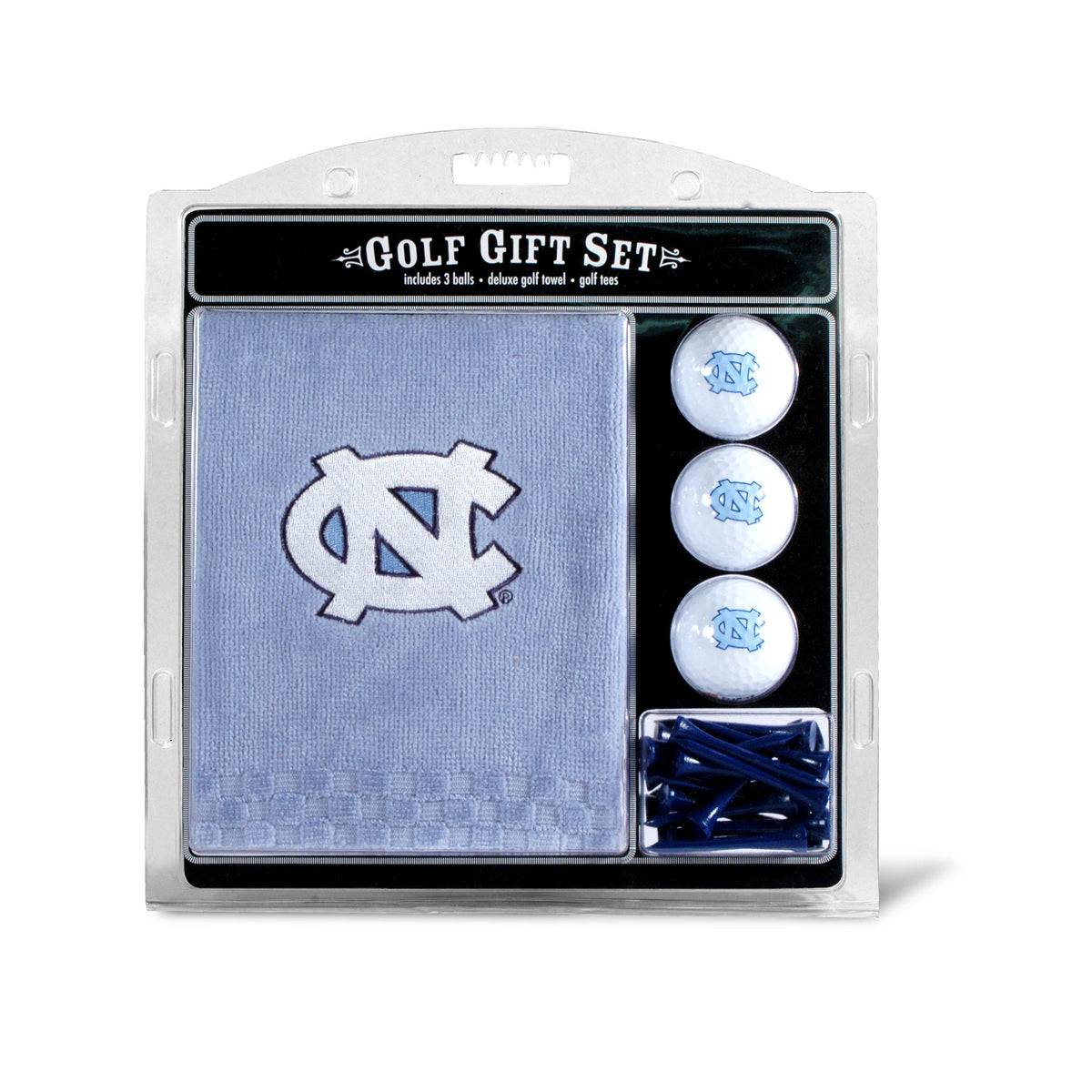 North Carolina Tar Heels Embroidered Towel Golf Gift Set