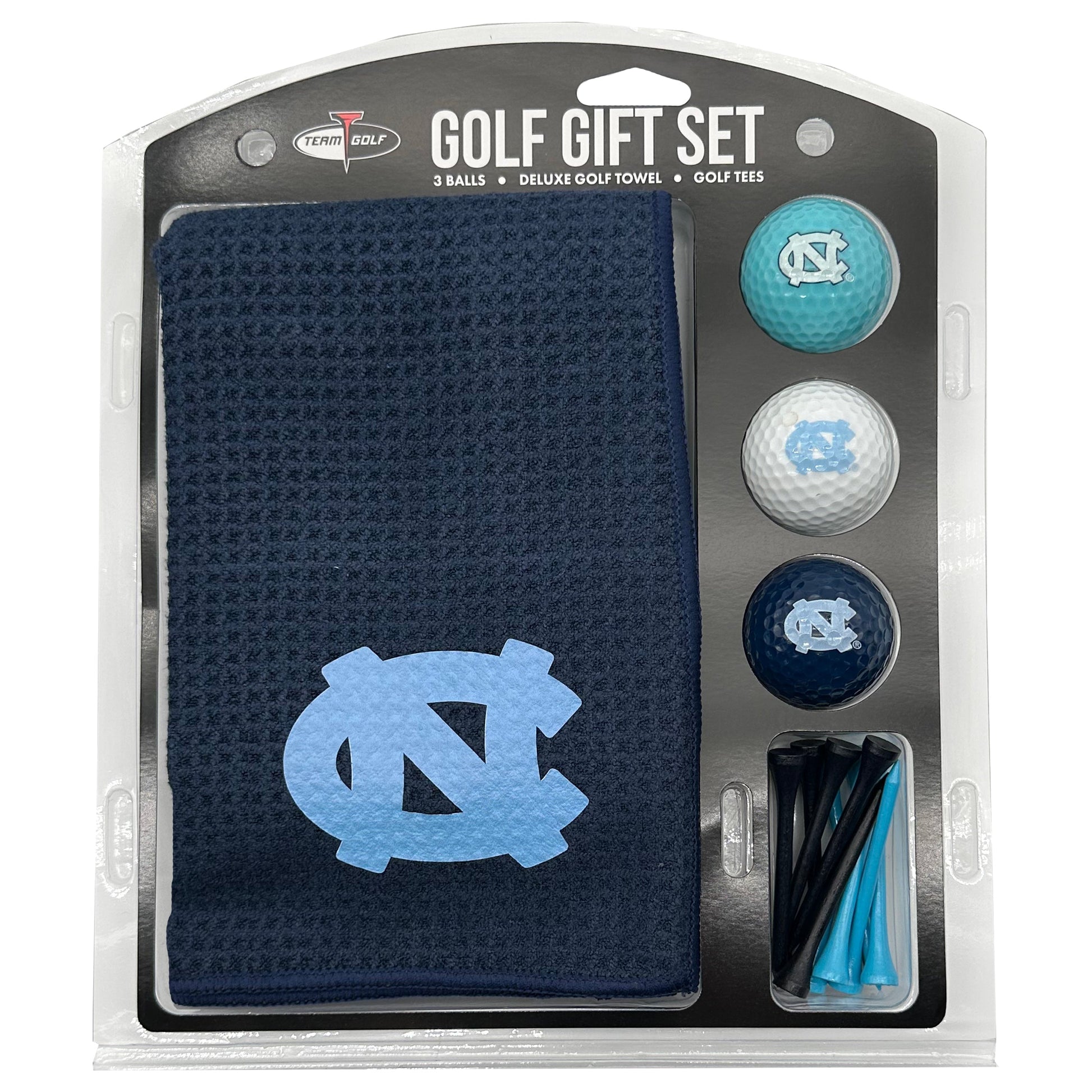 North Carolina Tar Heels Microfiber Towel Golf Gift Set - Club Rehab