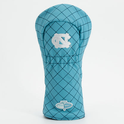 North Carolina Tar Heels Solid Quilted Fairway Headcover, back view