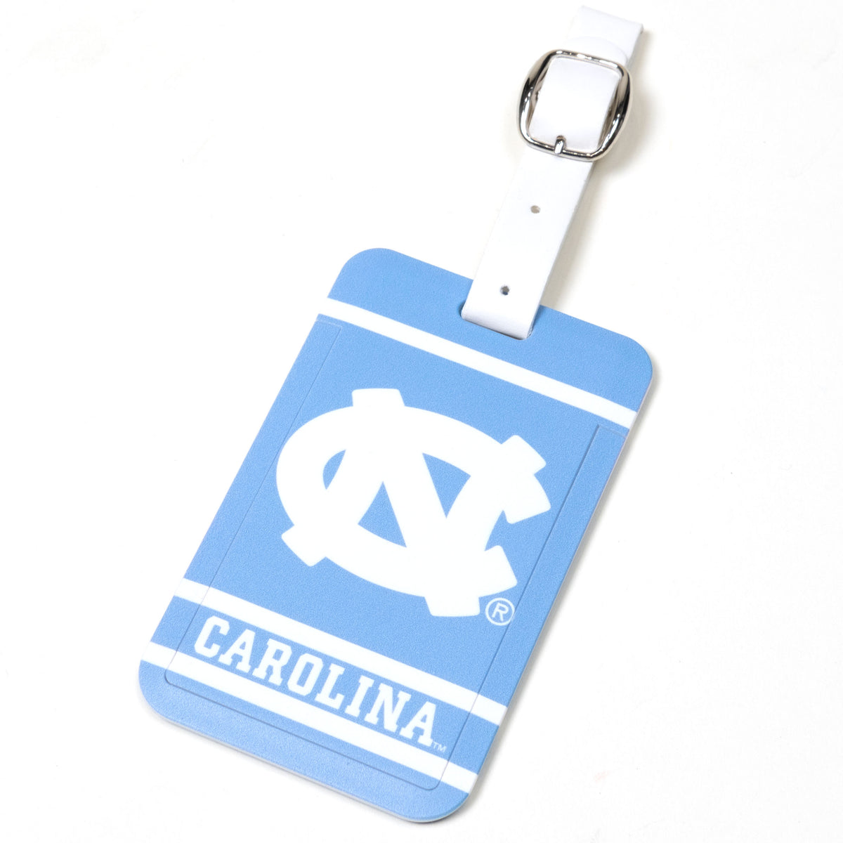 North Carolina Tar Heels plastic golf bag tag by Team Golf, product photo 1