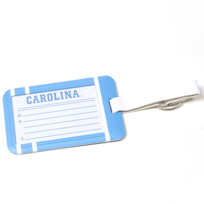 North Carolina Tar Heels plastic golf bag tag by Team Golf, product photo 2