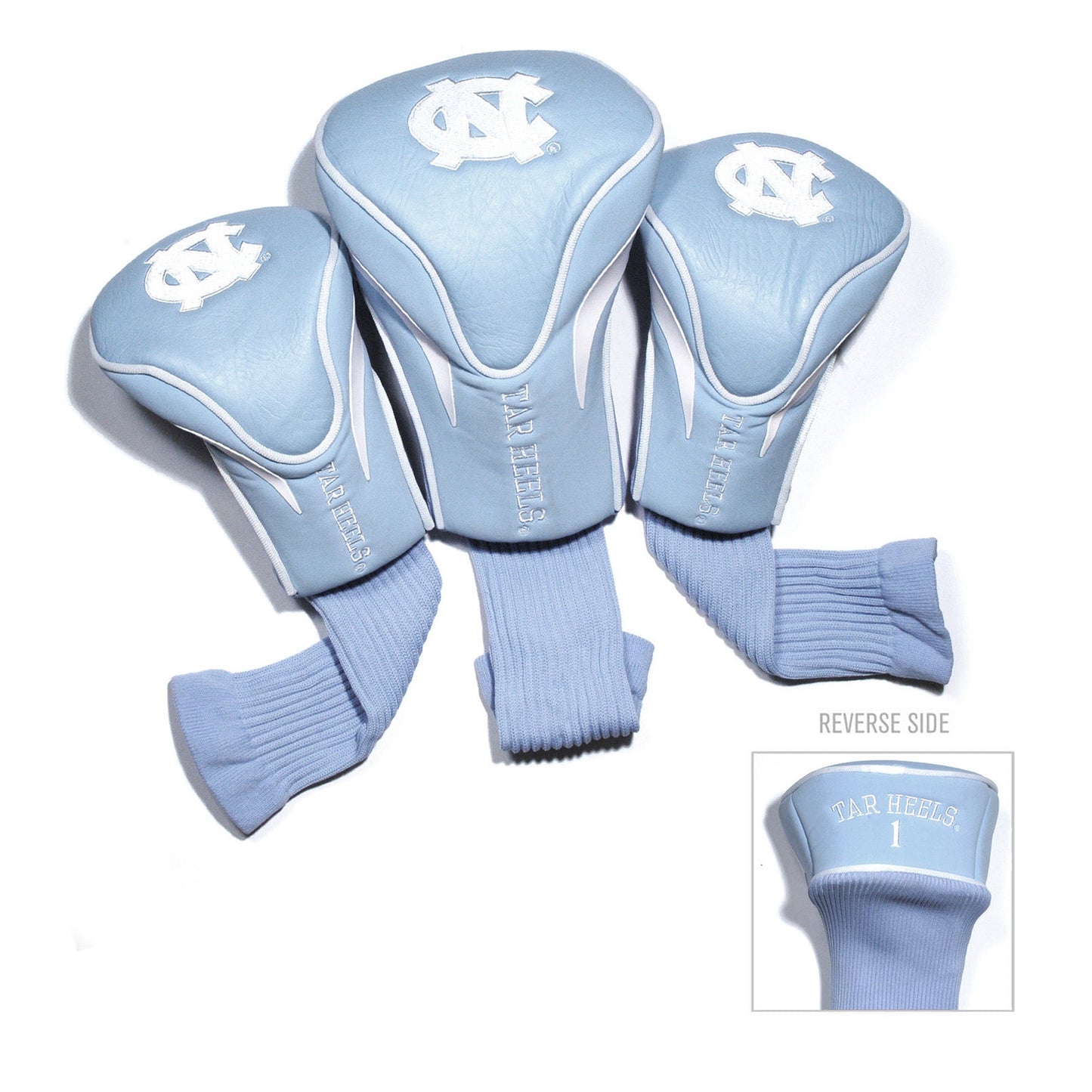 North Carolina Tar Heels 3 Pack Contour Sock Headcovers - Club Rehab