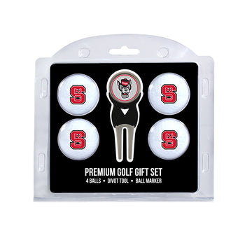 NC State Wolfpack Golf-Geschenkset mit 4 Bällen