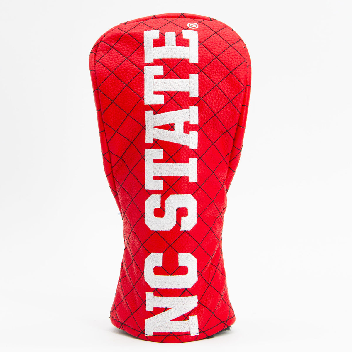 NC State Wolfpack Solid Quilted Fairway Headcover, front view
