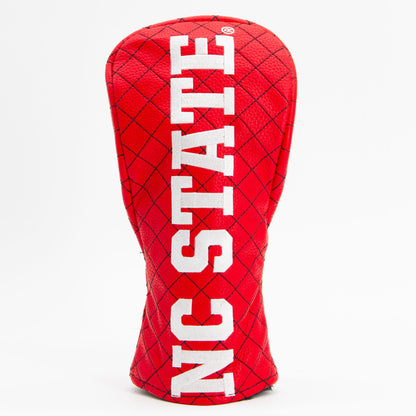 NC State Wolfpack Solid Quilted Fairway Headcover, front view