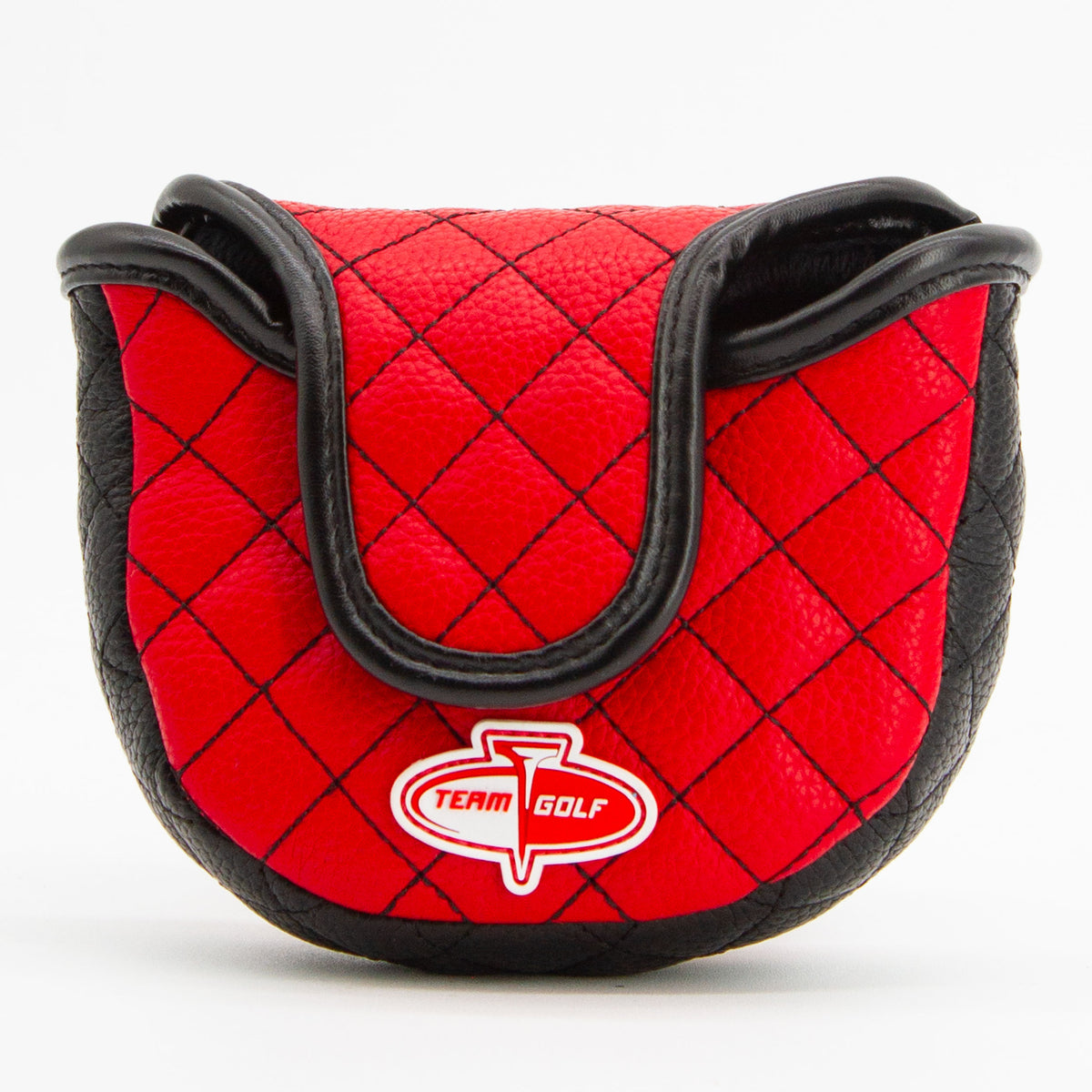 NC State Wolfpack Solid Quilted Mallet Putter Cover, back view