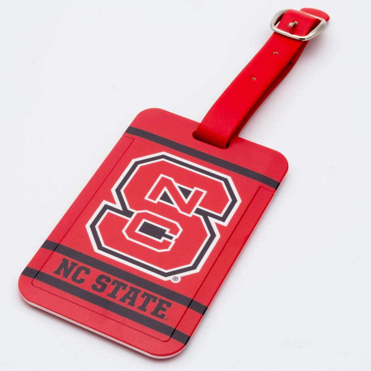 NC State Wolfpack plastic golf bag tag by Team Golf, product photo 1