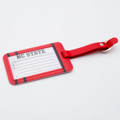 NC State Wolfpack plastic golf bag tag by Team Golf, product photo 2