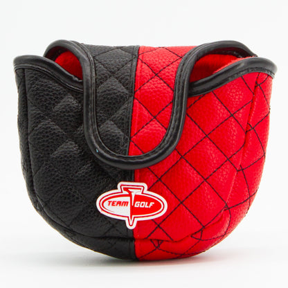 NC State Wolfpack Split Quilted Mallet Putter Cover, back view
