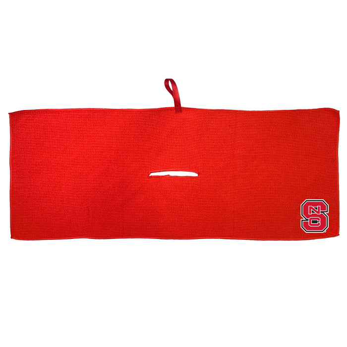 NC State Wolfpack 16 x 40 microfiber golf towel with team logo