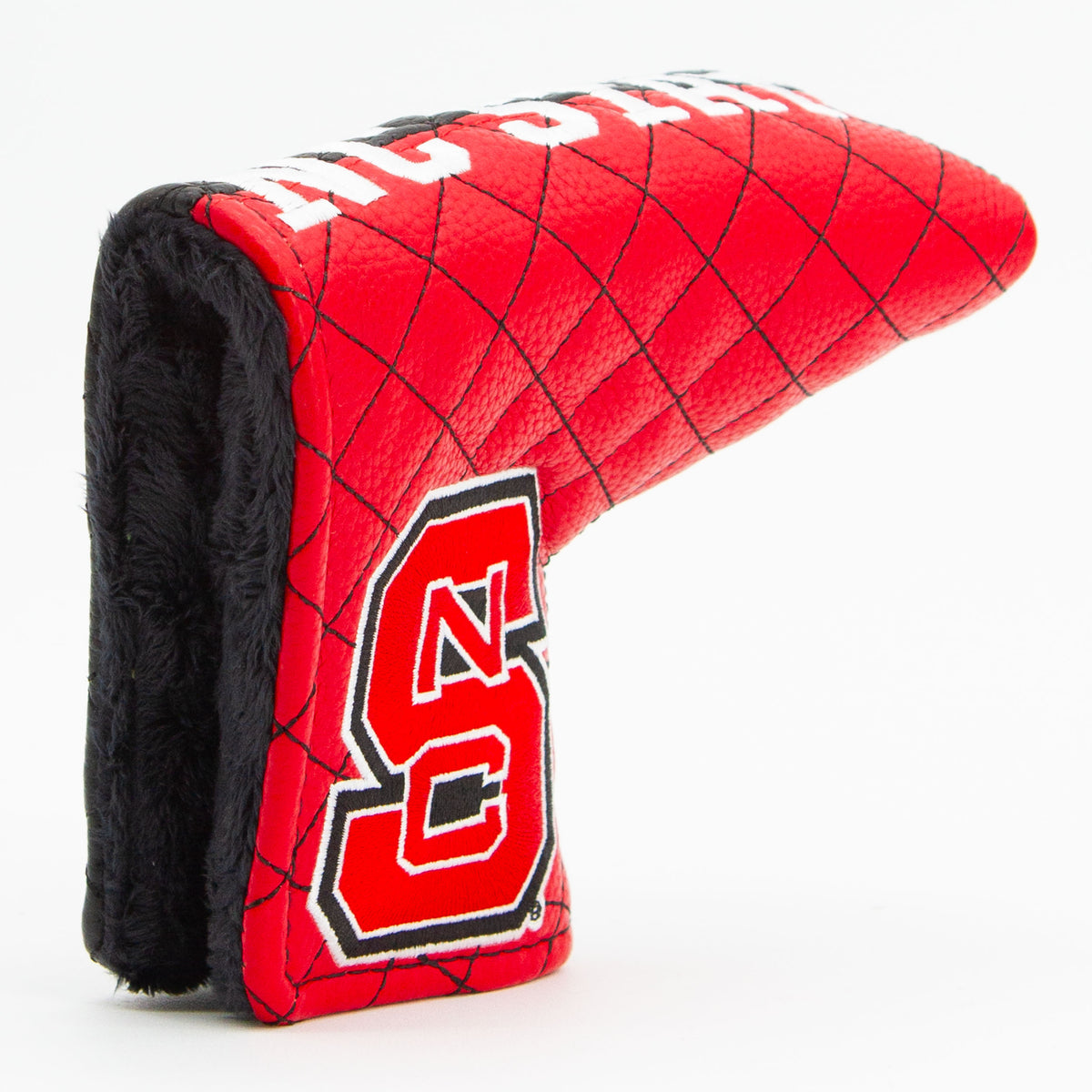 NC State Wolfpack Split Quilted Blade Putter Cover, opening detail