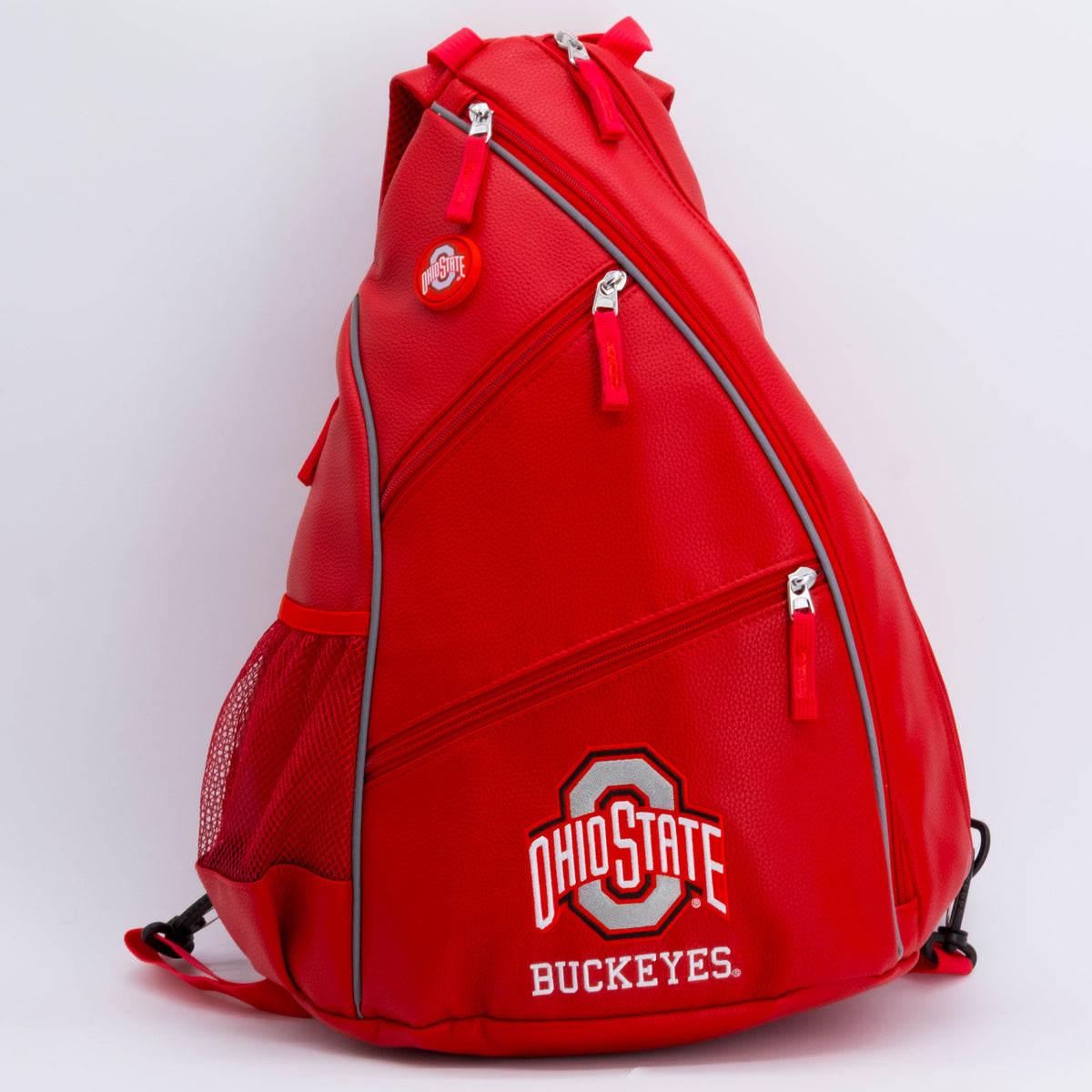 Ohio State Buckeyes PU leather backpack by Team Golf, view 1