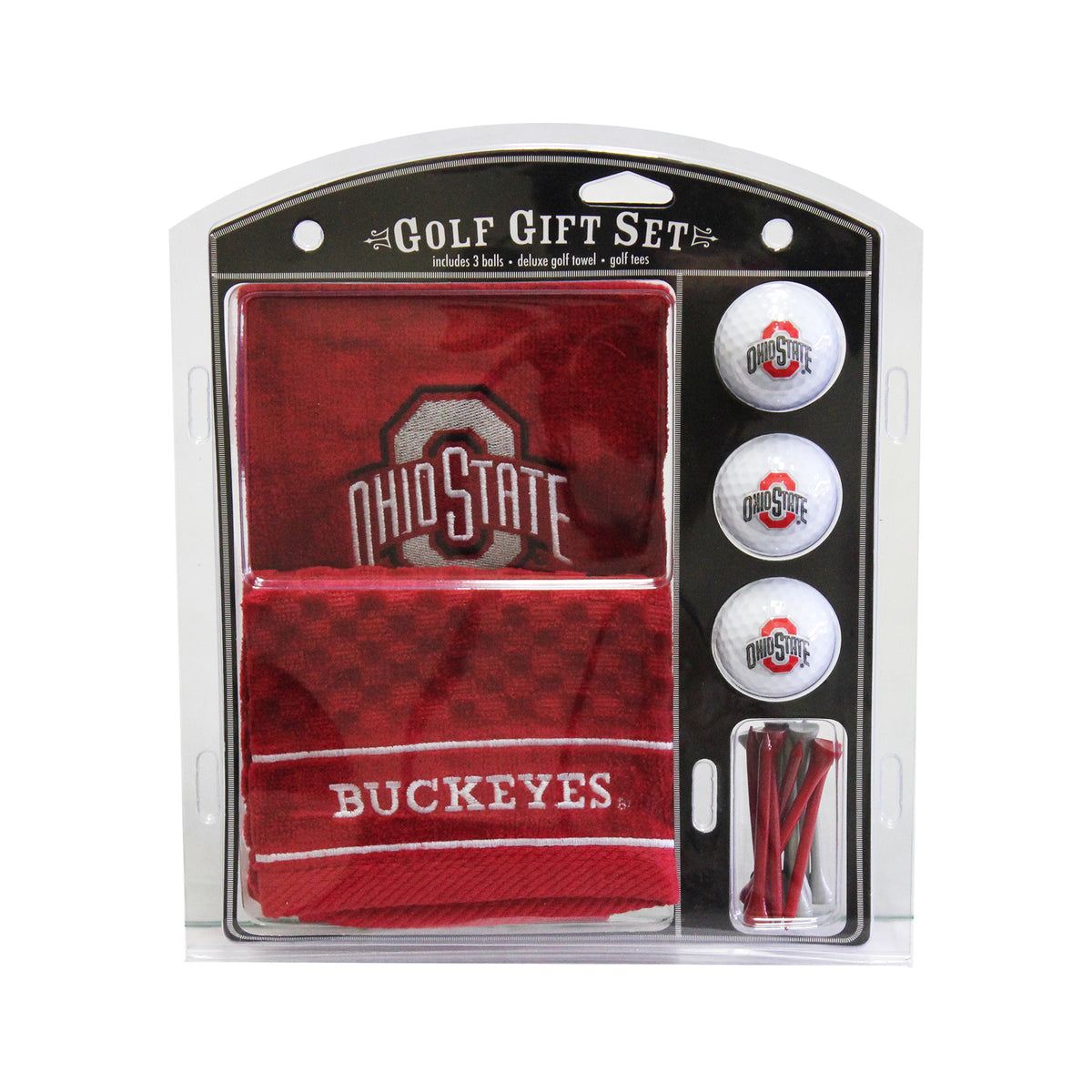 Ohio State Buckeyes Embroidered Towel Golf Gift Set