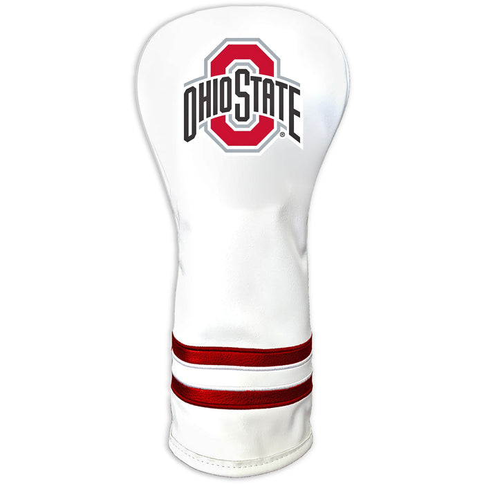 Ohio State Buckeyes Vintage White Printed Fairway Headcover
