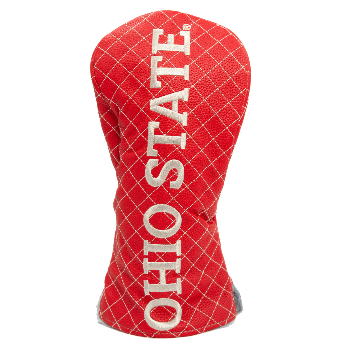 Ohio State Buckeyes Solid Quilted Fairway Headcover, front view