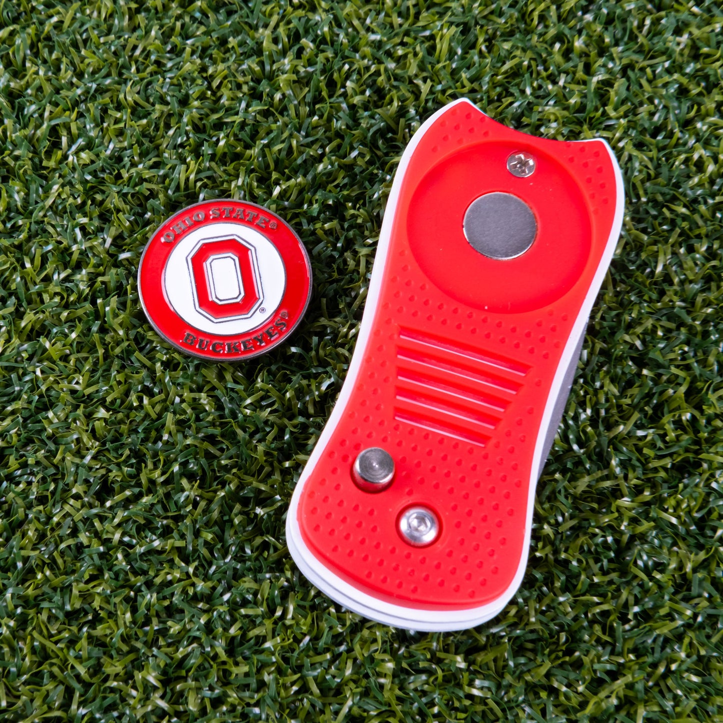 Ohio State Buckeyes Switchblade Divot Tool - Image 3 - Club Rehab
