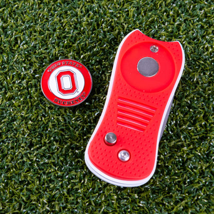 Ohio State Buckeyes Switchblade Divot Tool - Image 3 - Club Rehab