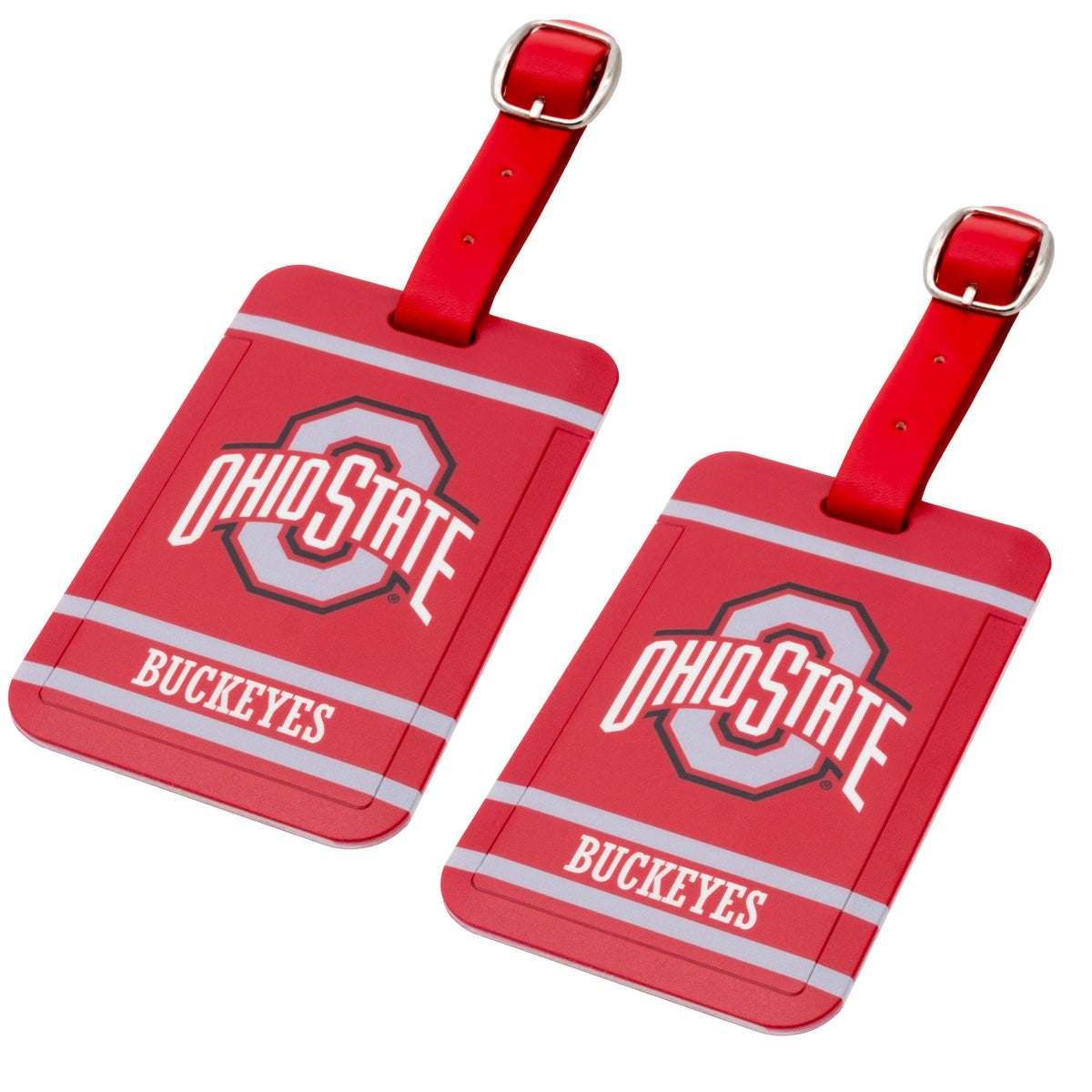Ohio State Buckeyes plastic golf bag tag by Team Golf, product photo 4