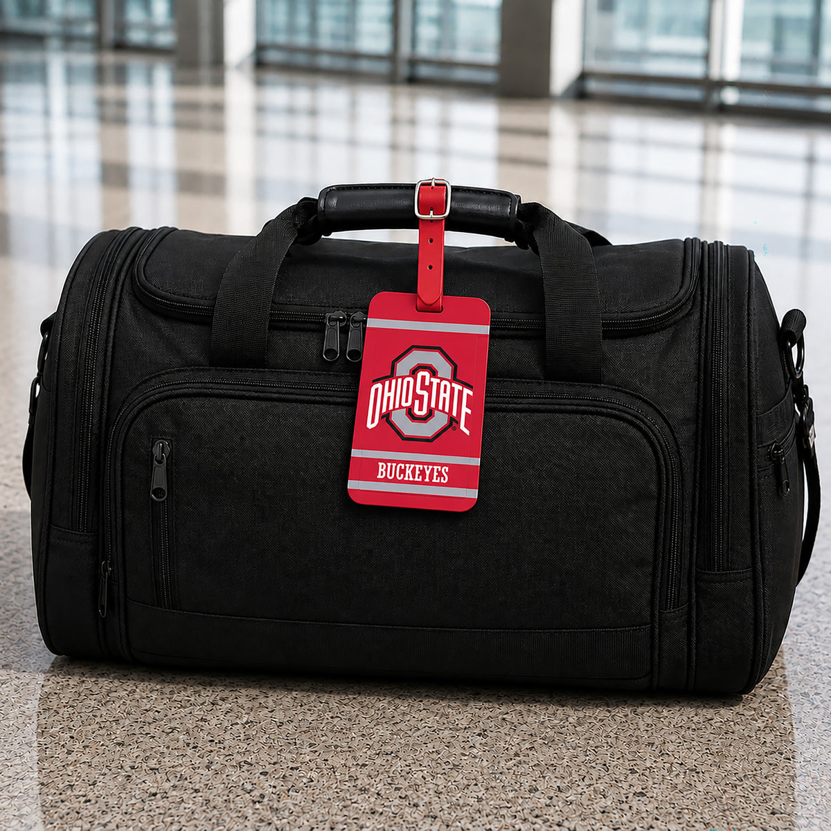 Ohio State Buckeyes plastic golf bag tag by Team Golf, product photo 5