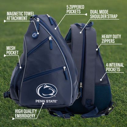 Penn State Nittany Lions PU leather backpack by Team Golf, view 9