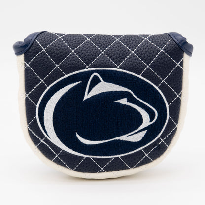 Penn State Nittany Lions Solid Quilted Mallet Putter Cover, front view
