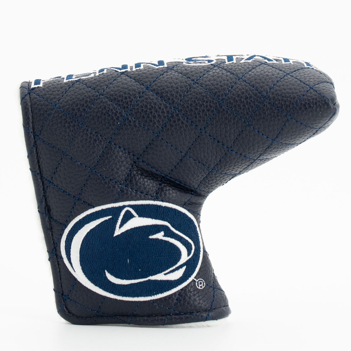 Penn State Nittany Lions Split Quilted Blade Putter Cover, front view
