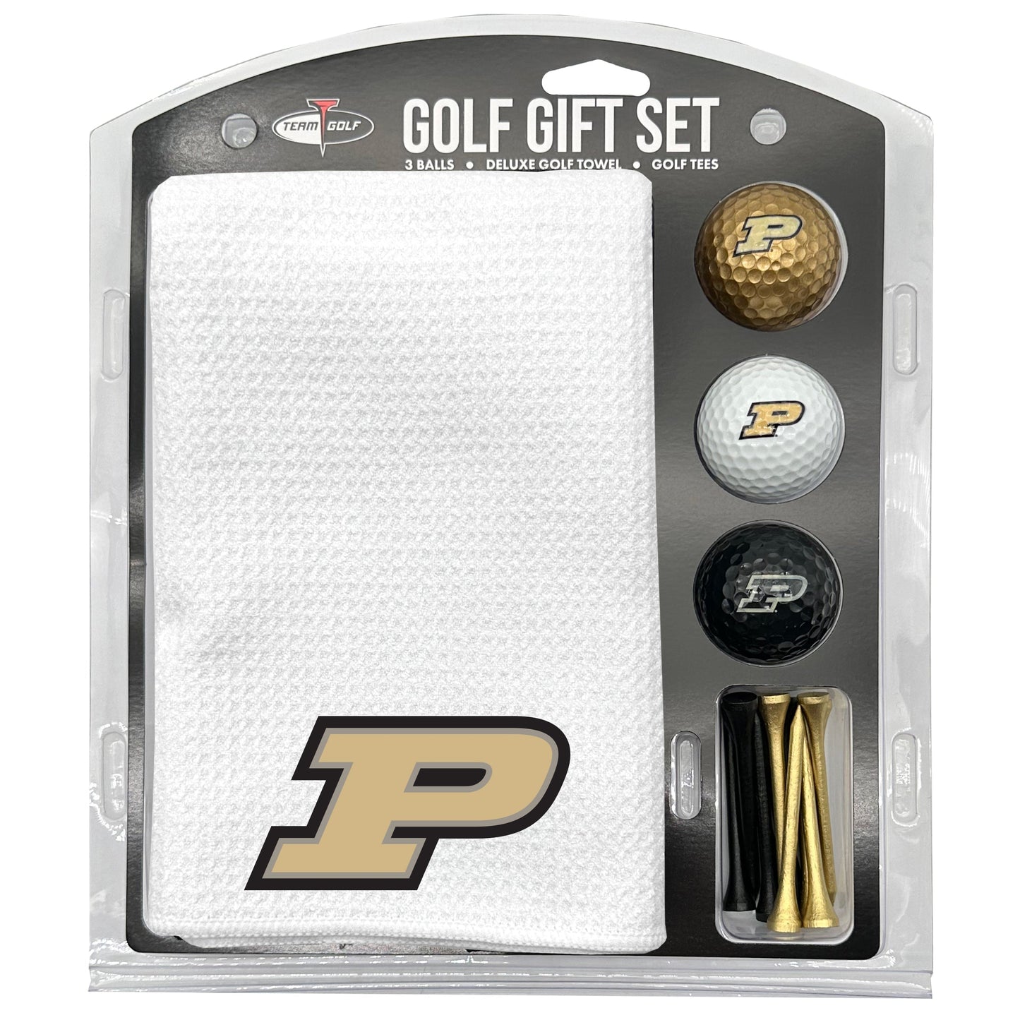 Purdue Boilermakers White Microfiber Towel Golf Gift Set - Club Rehab
