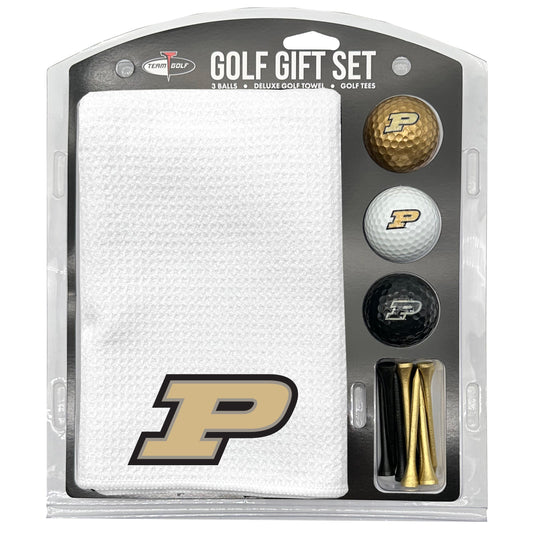 Purdue Boilermakers White Microfiber Towel Golf Gift Set - Club Rehab
