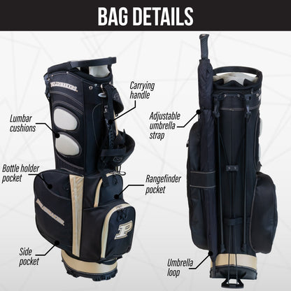 Purdue Boilermakers Fairway Stand Bag - Image 2 - Club Rehab