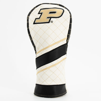 Purdue Boilermakers Striped Quilted Fairway Headcover, front view