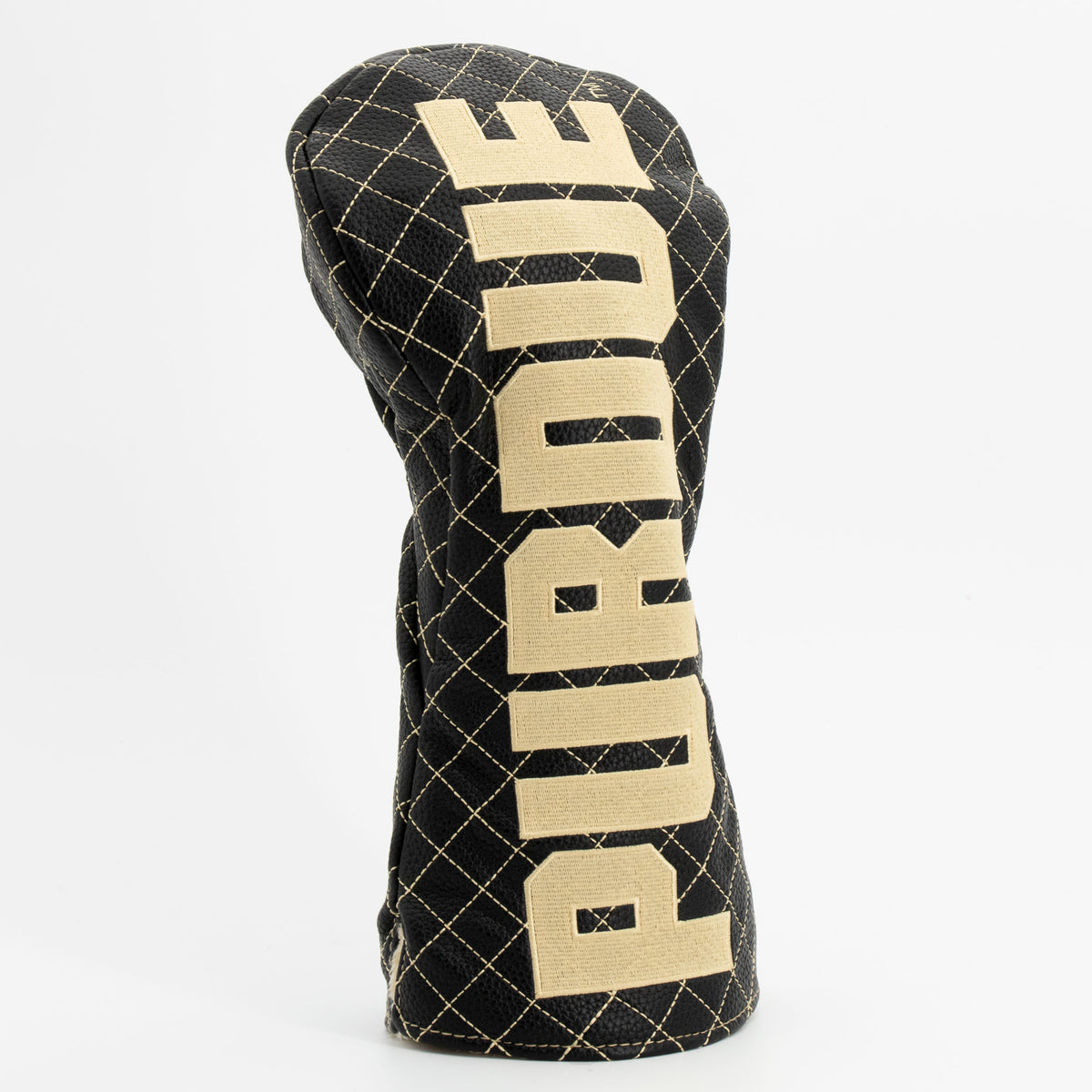 Purdue Boilermakers Solid Quilted Driver Headcover, angled view