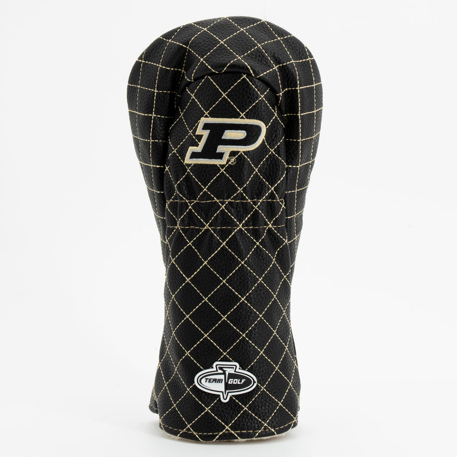 Purdue Boilermakers solid quilted fairway cover, back view