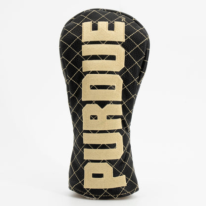 Purdue Boilermakers Solid Quilted Fairway Headcover, front view