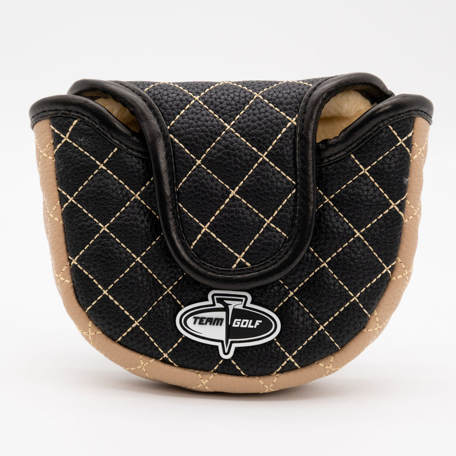 Purdue Boilermakers solid quilted mallet putter cover, back view