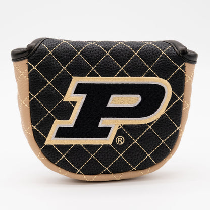 Purdue Boilermakers Solid Quilted Mallet Putter Cover, front view