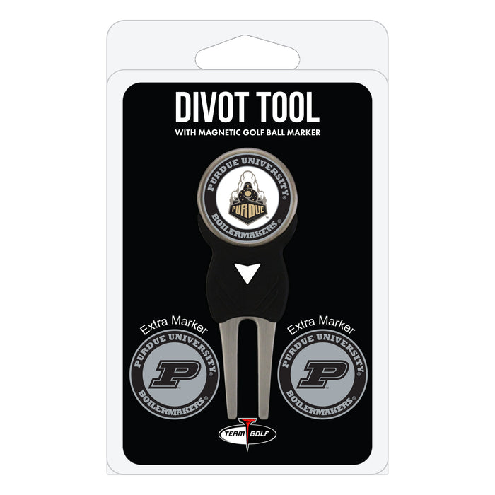 Purdue Boilermakers divot repair tool and three ball markers