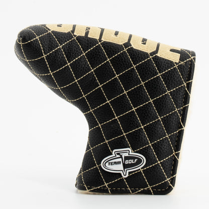 Purdue Boilermakers Solid Quilted Blade Putter Cover, back view