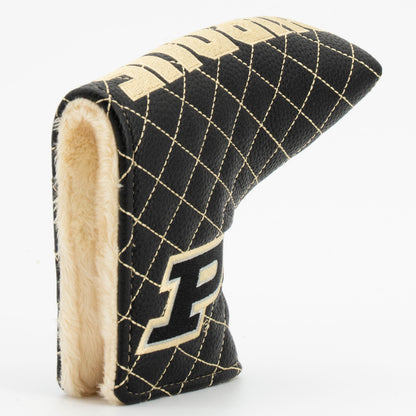 Purdue Boilermakers Solid Quilted Blade Putter Cover, opening detail