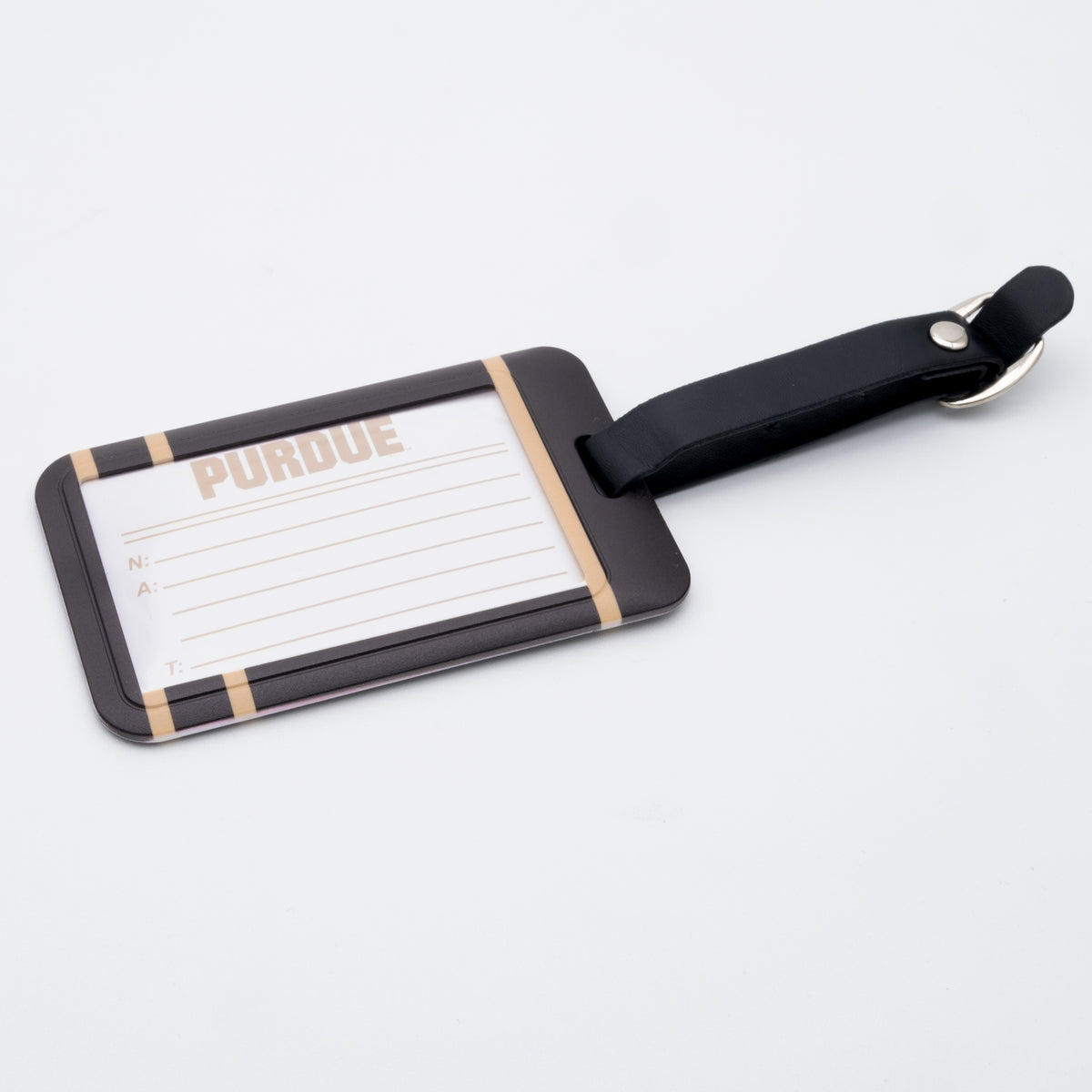Purdue Boilermakers plastic golf bag tag by Team Golf, product photo 2