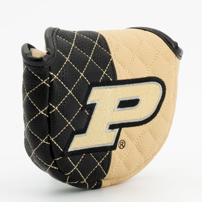 Purdue Boilermakers Split Quilted Mallet Putter Cover, angled view