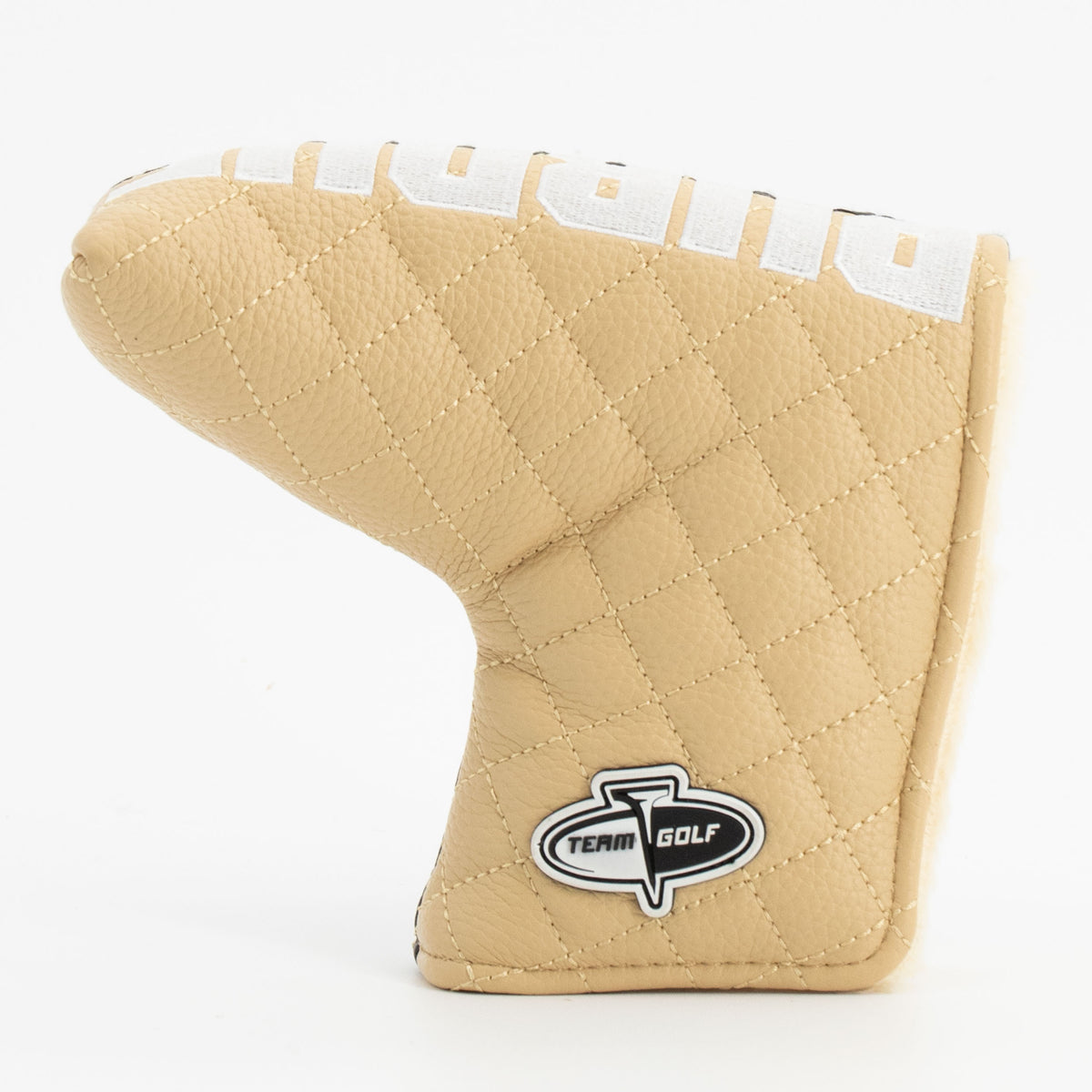 Purdue Boilermakers Split Quilted Blade Putter Cover, back view