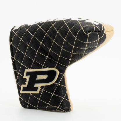 Purdue Boilermakers Split Quilted Blade Putter Cover, angled view