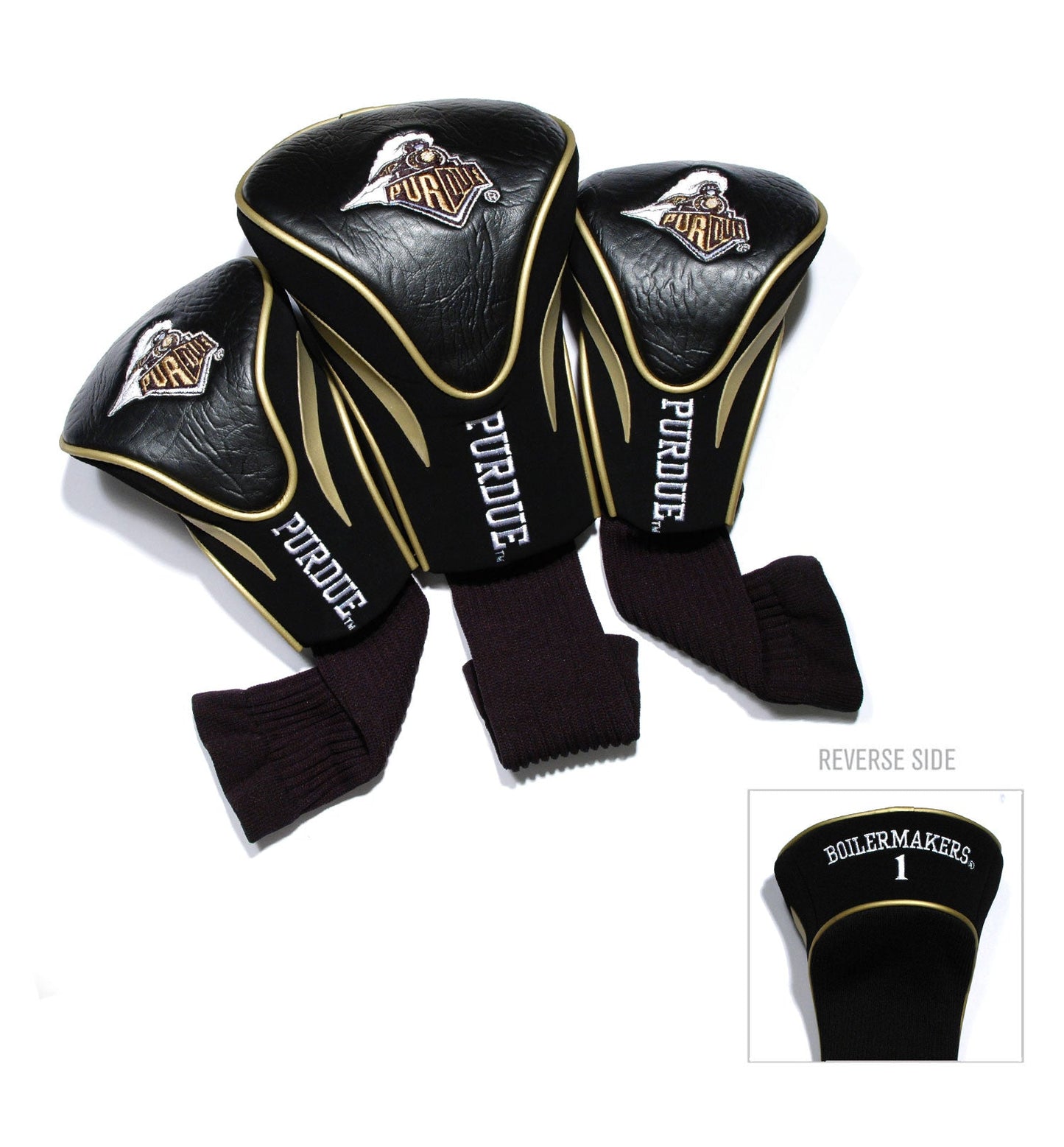 Purdue Boilermakers 3 Pack Contour Sock Headcovers - Club Rehab