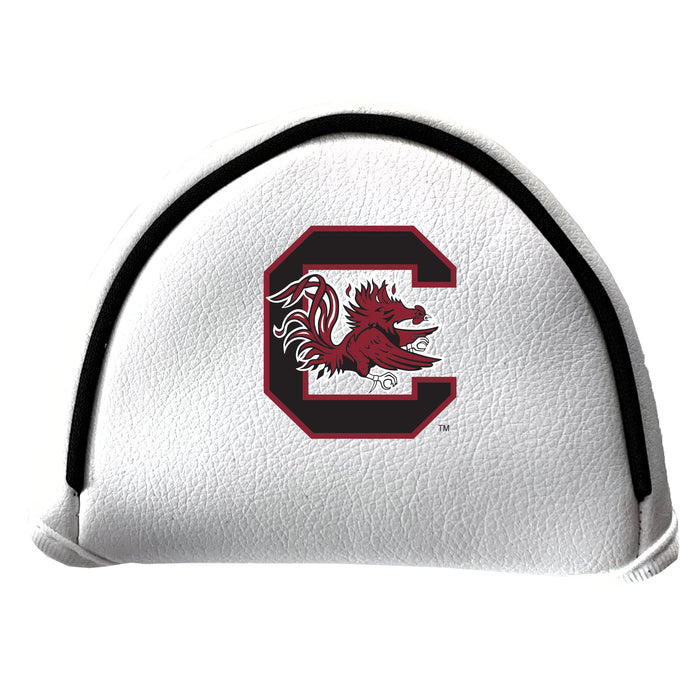 South Carolina Gamecocks Vintage White Printed Mallet Putter Headcover