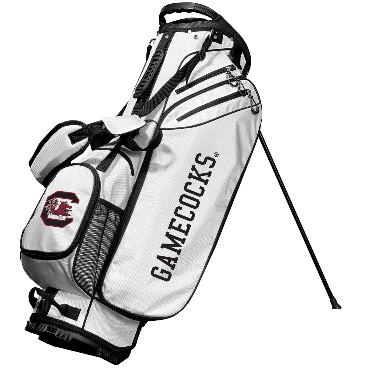 South Carolina Gamecocks Birdie stand golf bag, White color